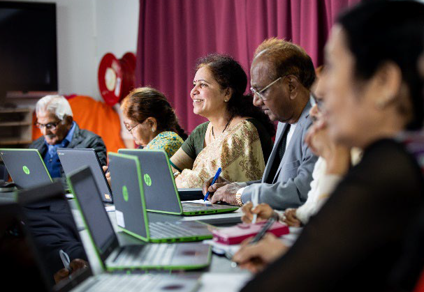 Learners hard at work